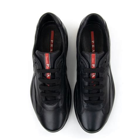 flannels prada trainers|prada leather trainers for women.